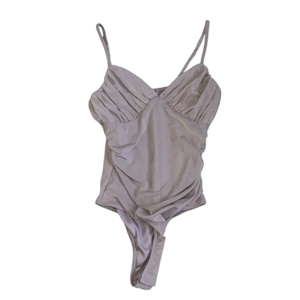 Forever 21 Light Pink Mesh Bodysuit